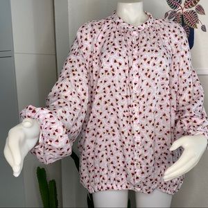 Anna Glover x H&M Oversized Print Blouse